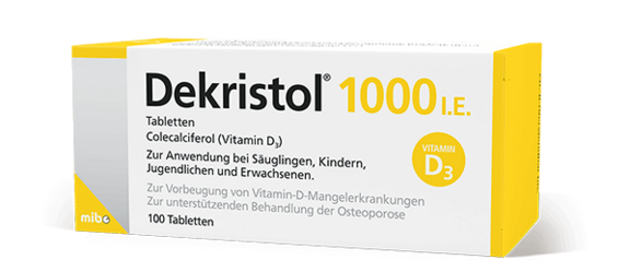Dekristol<sup>®</sup> 1000 I.E. 100 Tabletten zur Vorbeugung von Vitamin D-Mangelerkrankungen